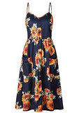 Women's Flower Printing Dress Party Dress Boho Summer Dress Evening Dress