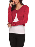 Women Casual Bolero Cardigan Solid Colour Long Sleeve Cardigan Shrug Knitted Crop Top Autumn Fashion Streetwear | Original Brand | Women's Cardigan