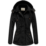 WenVen Women's Winter Thicken Cotton Coat Warm Parka Jacket with Removable Hood | Women's Coat & Jacket
