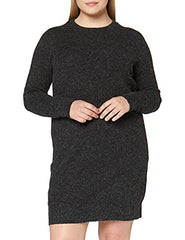 Vero Moda Women's Vmdoffy Ls O-Neck Dress Ga Noos | Women's Casual Dresses