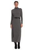 Women's Long Sleeve Dress with Funnel Neck