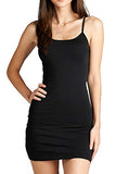 Women's Cami Dress- Basic Bodycon Camisole Slip -Sexy Underdress