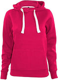 Ladies Plain Hoodie Pullover Hoody Soft Casual Hooded Sweatshirt Top Long Sleeve Jacket Jumper | Original Brand