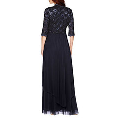 Womens Sequin Lace Long Jacket Dress - Mother Of The Bride Dress