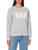 Women's W Madeline Fuzzy Logo Crewneck Pullover Sweater | Original Brand