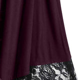 Women Dresses Promotion Sale Ladies Punk Plus Size Open Shoulder Lace Spaghetti Strap Long Sleeve Gothic Dress Plus Size Dress Party Dress Vintage Dress UK Size S - XXXXL | Original Brand | Women's Cocktail Dresses
