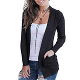 Women's Open Front Casual Long Sleeve Knit Classic Sweaters Cardigan with Pockets | Women's Sweaters