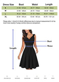 IHOT Women's Sleeveless Wrap V-Neck Cocktail A-Line Embroidery Party Summer Bridesmaid Wedding Guest Dress with Pockets