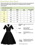 GownTown 1950 Women Dress Midi Shirt Dress Cocktail Dress with Belt