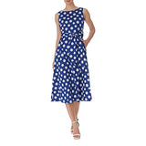 Women's Cotton Midi Dress with Sash | Women's Midi Dresses
