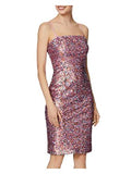 Womens Sequined Strapless Cocktail Dress