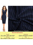 Womens Front Zipper Slim Work Office Business Cocktail Party Pencil Dress | Women's Work Dresses