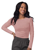 Blush Scrubs for Ladies - Long Sleeve Comfort Underscrub Tee - SIVVAN Womens Fall Fashion | Women's Tops and Blouses