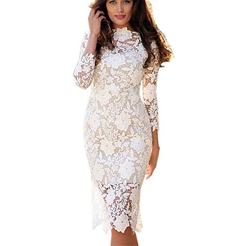 Sexy Tight Cocktail Prom Formal Dresses Womens Slim Fit Lace Gown Bodycon Pencil Dress