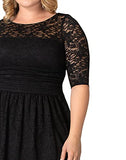 Kiyonna Women's Plus Size Luna Lace Cocktail Dress