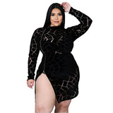 Women's Sexy Plus Size Dresses Club Bodycon Midi Dress(XXL-5XL)