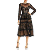Women's L/s All-over Lace Dress | Women's Evening Gowns