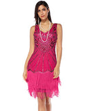 Women's Flapper Dresses 1920s Vintage Beaded Fringed Great Gatsby Dress