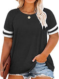 DOLNINE Plus-Size Tops for Women Short Sleeve Oversized Tunic Shirts | Women's Sweaters