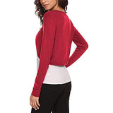 Women Casual Bolero Cardigan Solid Colour Long Sleeve Cardigan Shrug Knitted Crop Top Autumn Fashion Streetwear | Original Brand | Women's Cardigan