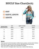 Biucly Womens Solid Color Lightweight Knit Sweater Casual Long Sleeve Zip Up Hoodie Jacket Drawstring Hooded Sweatshirt Tops Fall Fashion Clothes for Women 2022,US 18-20(2XL),Deep Blue | Women's Sweaters