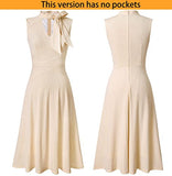 Womens Elegant Front Zipper Slim Work Business Office Party Cocktail A-line Dress Vfshow | Women's Work Dresses