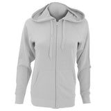 Women's Zip Front Lightweight Hooded Sweat