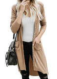 Women's Soft Button Down Knit Long Cardigan with Pockets | Original Brand