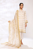Nishat Linen 42201508 Yellow Off white Mid Summer 2022 Online Shopping