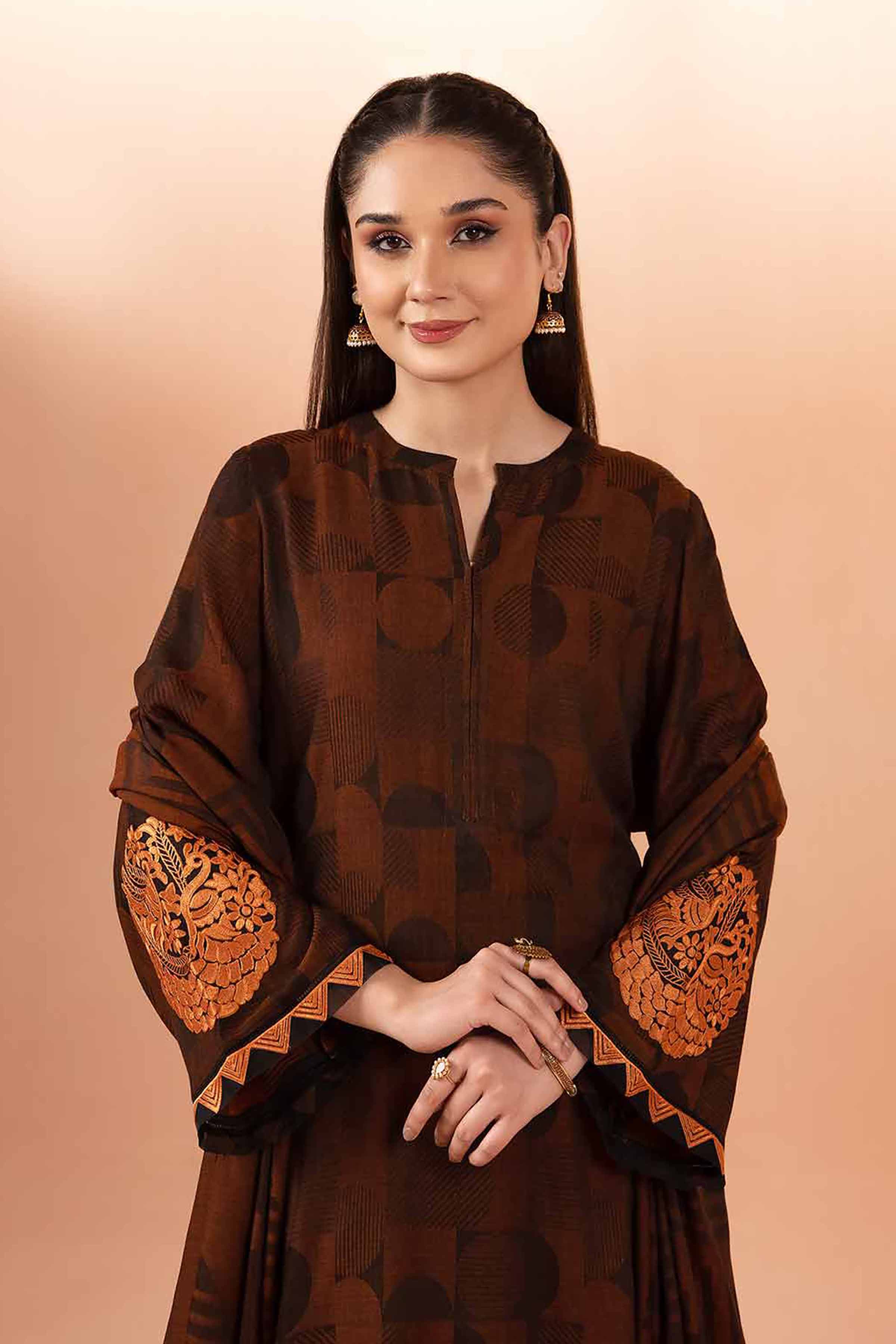 Nishat Linen 3 Piece Jacquard Embroidered Suit 42401030 Freedom To Buy Online Shopping