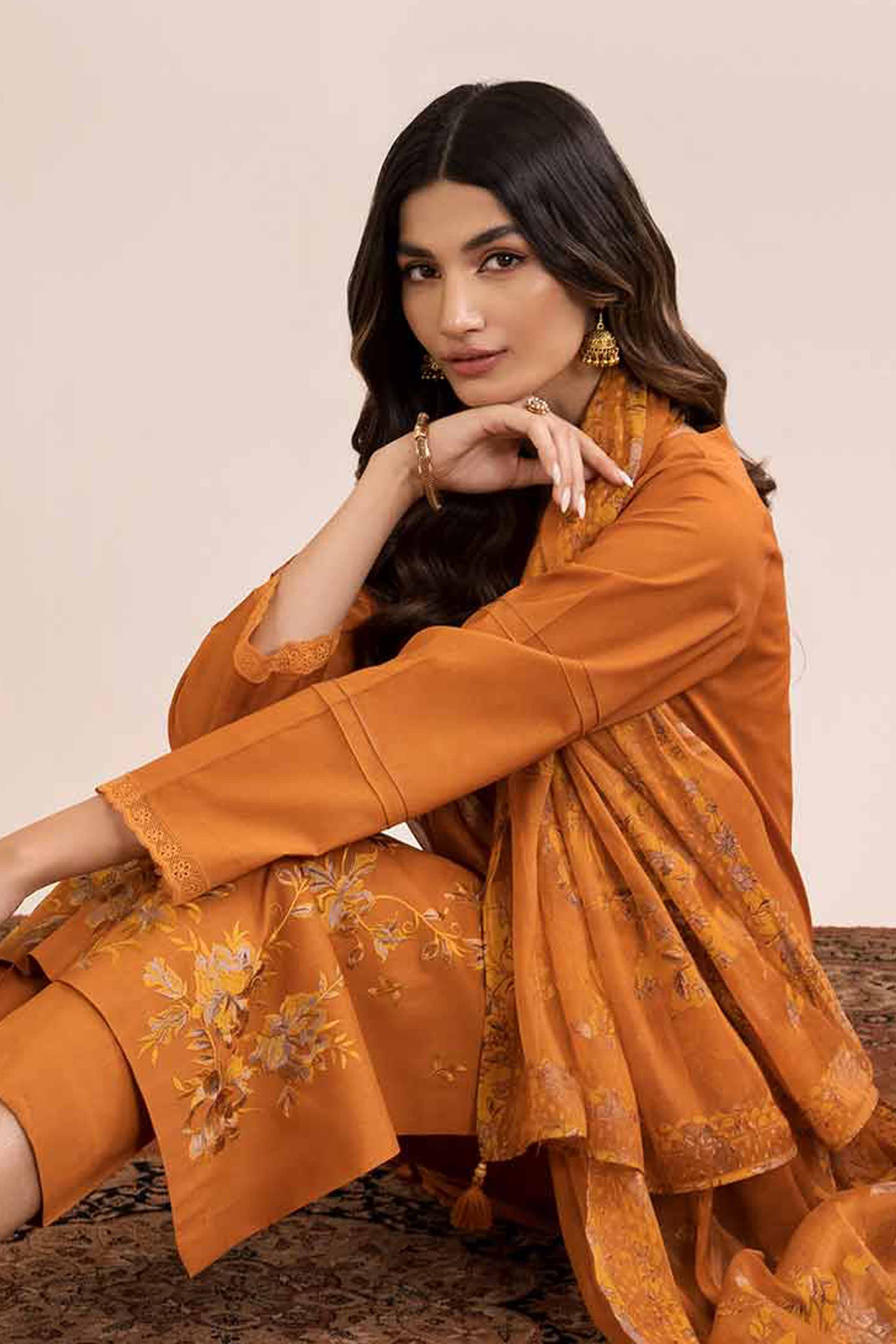 Nishat Linen 3 Piece Embroidered Suit 42401036 Freedom To Buy Online Shopping