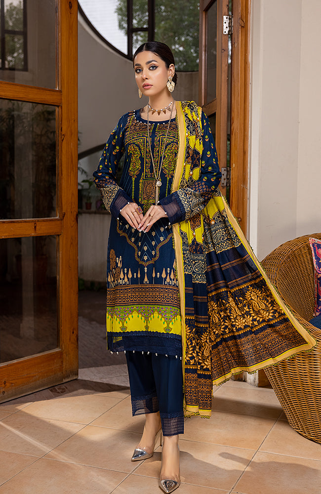 Al Zohaib ANL2 22-04A Anum Printed Lawn Vol2 2022 Online Shopping