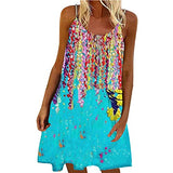 Party Ladies Summer O-Neck Casual Printing Slim Caims Sleeveless Mini Dress UK Size Sale Work Dress Office Dress Plus Size Wedding Guest Dress | Original Brand | Women's Cocktail Dresses