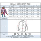 Women's Casual Long Sleeve Plaid Button Down Flannel Tops Blouses Loose Fitting Side Slit Sweatshirt 6020 C-Rosy XX-Large | Women's Casual Dresses