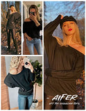 Fall Tops for Women 2022,Elegant Sexy Off The Shoulder Tops,Trendy Long Sleeve Shirts Pullover Sweater Jumper Tunic Top Blouses Black | Women's Sweaters