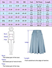 Flared Stretchy Midi Skirt High Jersey Skirt for Women | Original Brand