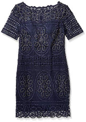 Women's Short Lace Beaded Dress