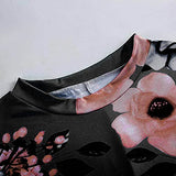 Summer Dresses for Women, Ladies's Summer Floral Print Short Sleeve Turleneck Bandage Casual Dress Party UK Size | Women's Work Dresses