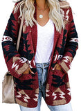 Women Open Front Cardigan Sweater Button Down Knit Sweater Coat | Women's Sweaters