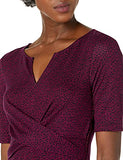 Women's Half Sleeve Front Twist Fit & Flare Dress | Women's Work Dresses