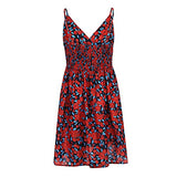 Women's Tunic Dress Summer Floral Dress Short Evening Dress Sexy Sleeveless Summer Dress Beach Dresses A Line V Neck Casual Dresses | Women's Midi Dresses