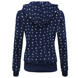 Womens Floral Fleece Hoodies Lightweight Long Sleeve Full Zip Sweatshirt Jacket | Original Brand