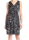 Women's Sleeveless Surplice Printed Madelyn Dress | Women's Work Dresses