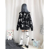 Halloween Cartoon Anime Hoodie-Harajuku Gothic Fake Two Piece Pullovers, Women's Casual Cute Japanese Anime Sweatshirts Tops | Original Brand | Women's Cardigan