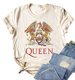 Women Vintage Rock Band T Shirt Fashion Rock Music Graphic Tees Shirt Summer Short Sleeve Casual Tees for Rock Lovers | Women's Tops and Blouses