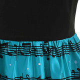 Christmas Dresses Winter Women Long Sleeve V-Neck Christmas Cats Musical Notes Print Daily Festival Flare Dress Xmas Dress | Original Brand | Women's Work Dresses