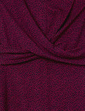 Women's Half Sleeve Front Twist Fit & Flare Dress | Women's Work Dresses