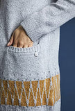 Fenna Longline Fairisle Cardigan Pearl Grey | Women's Cardigan