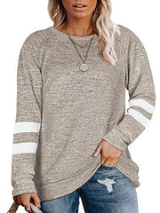 AURISSY Womens Plus Size Sweatshirts Long Sleeve Tunic Tops Oversized Shirts