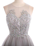 JAEDEN Short Lace Homecoming Dress Tulle Prom Party Gown See Through Back Cocktail Dress Sleeveless